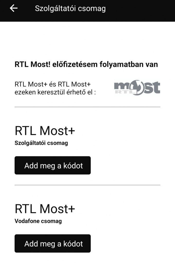 RTL Most+aktiváló kód - Csatornák - Telekom Fórum